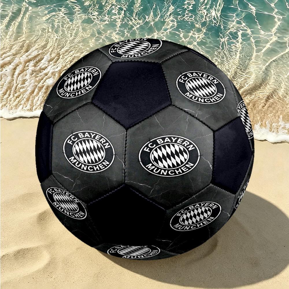 1pc Bayern Munich Crest Standard Size 5 Soccer ball, Durable game Soccer Ball for School Park Training & Daily Entertainment zq7143