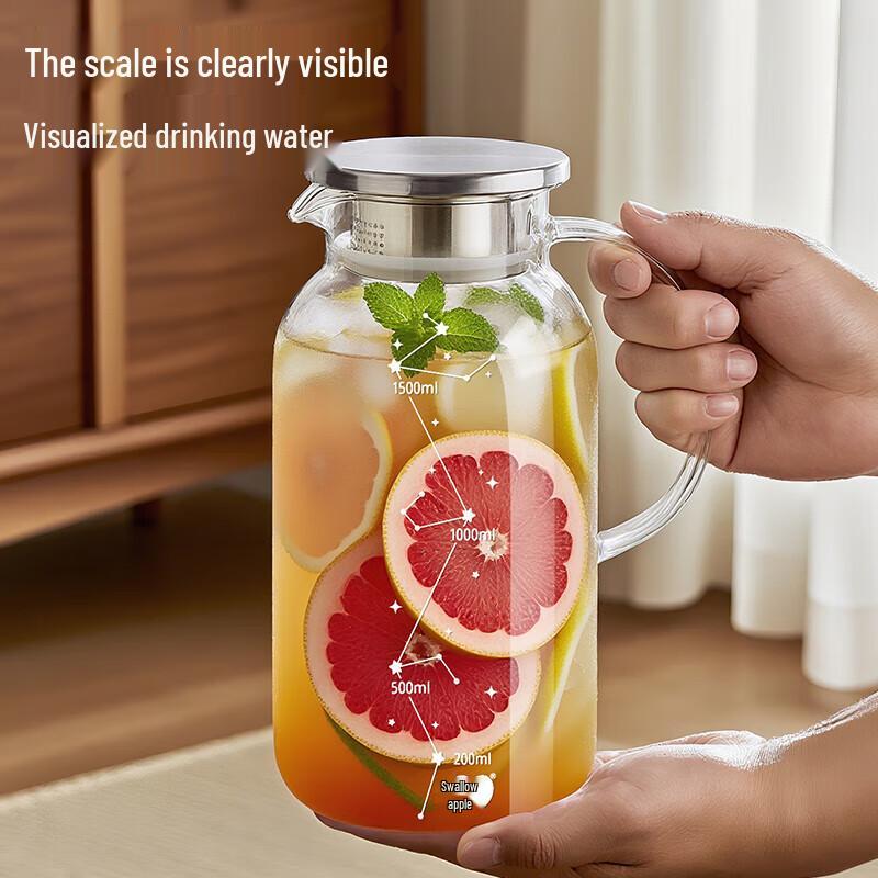 Чайник и кувшин из термостойкого стекла Green Apple GPH31-1 1,95 л