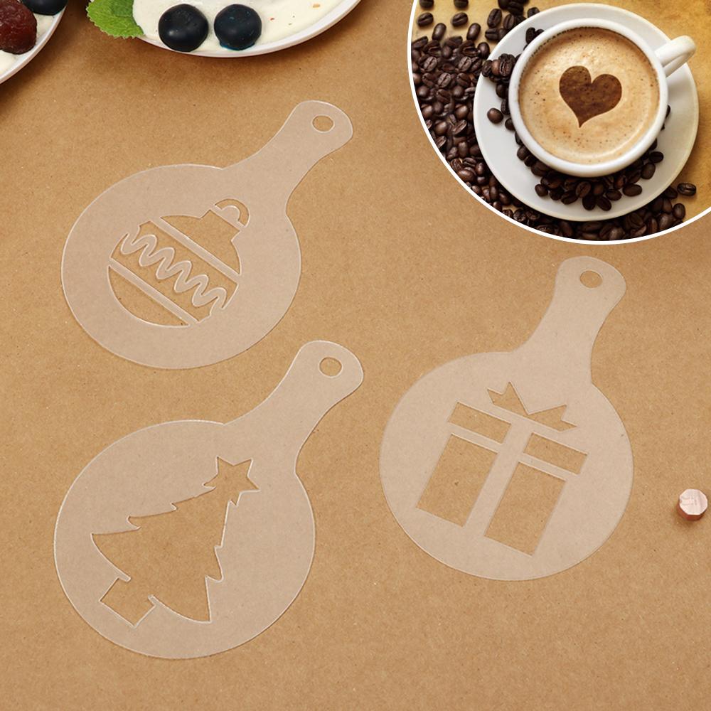 Baking Coffeeware Cake Decorating Fancy Drawing Mold Coffee Stencil Biscuit Mold Cookies Mould