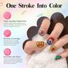 12Pcs/Set New Colorful Nail Art Graffiti Pen DIY Waterproof Drawing Pen Abstract Lines 3D Painting Liner Manicure Tool
