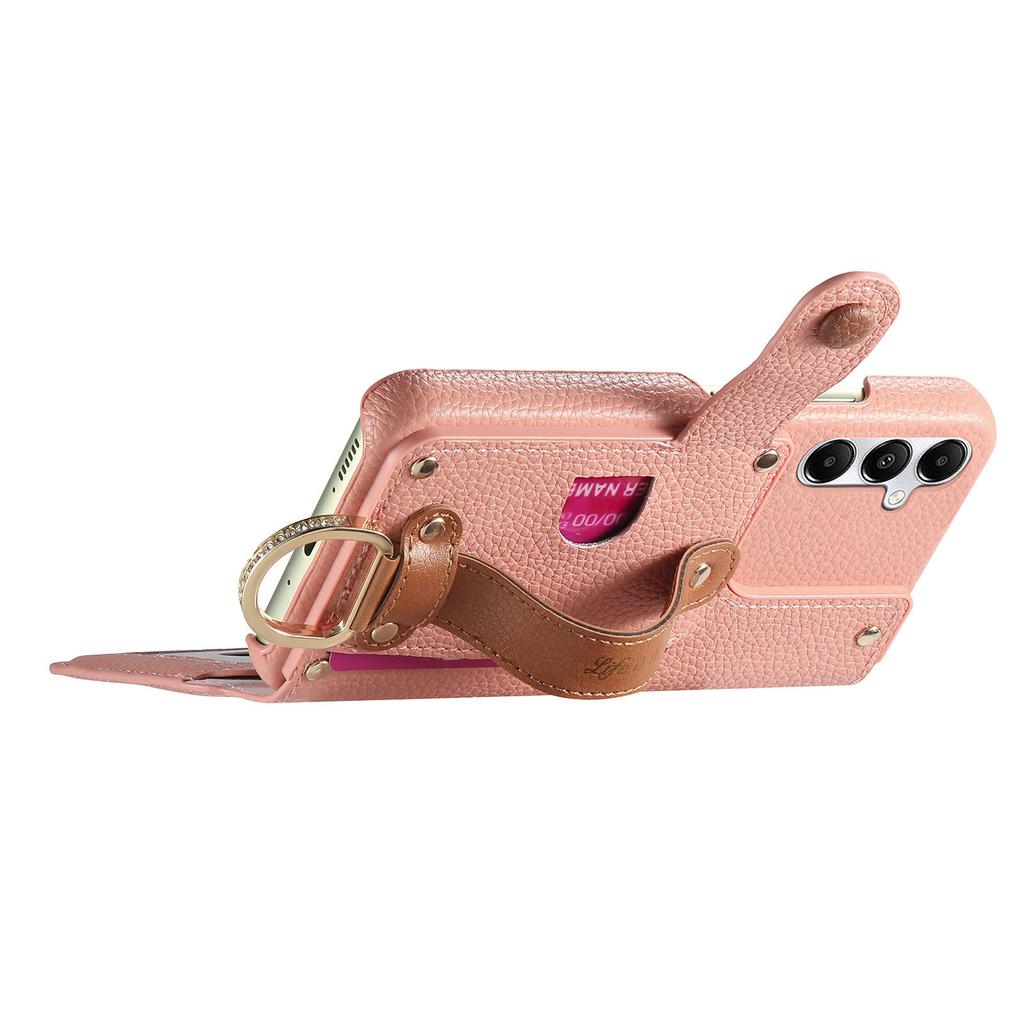 For Samsung Galaxy A15 4G/5G Case RFID Blocking Zipper Wallet PU Leather Mobile Cover