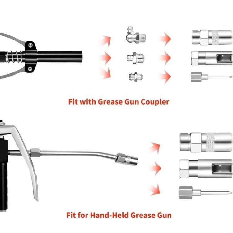 Multipurpose Lubrication Accessory Kit 90° Needle Nozzle, Dispenser, Injection Needle for Maintenance Machine Upkeeping