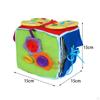Buckle Cube Dress Learn Board Development Toy Educational Travel Zip Snap Button Tie