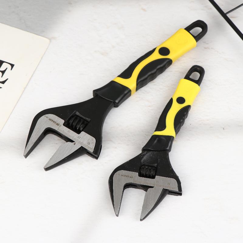 Набор регулируемых гаечных ключей 6/8/10/12 дюймов Многофункциональные ключи Высокая твердость Противоскользящая ручка Универсальные ручные инструменты для дома