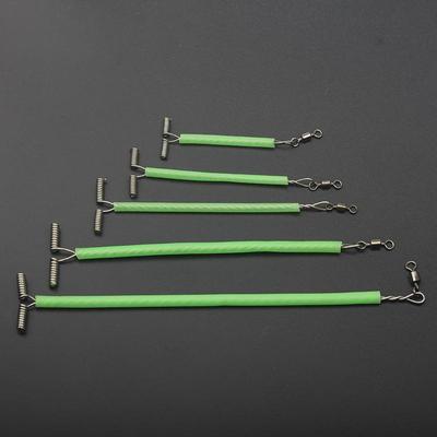 10 шт. Т-образный 3-сторонний подвижный рыболовный вертлюг с перекрестной линией, поводок из стальной проволоки, флуоресцентный балансировочный соединитель, снасти для морской оснастки