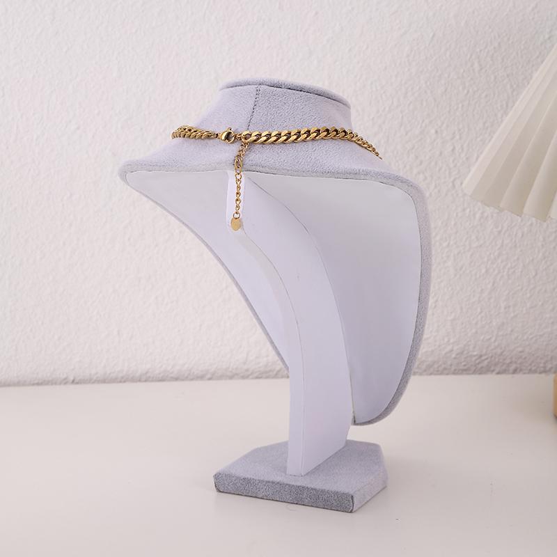 Бархатный портретный дисплей для ожерелий, подвесной органайзер, стенд для демонстрации ювелирных изделий, манекен для ювелирных изделий, бюст, ожерелье, подвеска, витрина