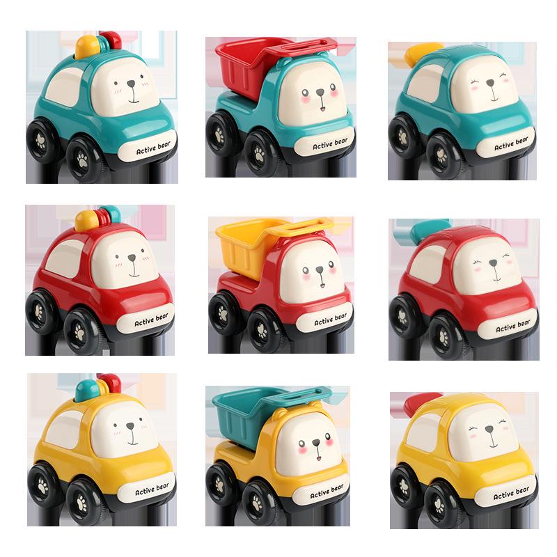 Игрушечная машинка Hubao Inertia для детей 1-3 лет: Мультяшная инженерная машина для мальчиков и девочек