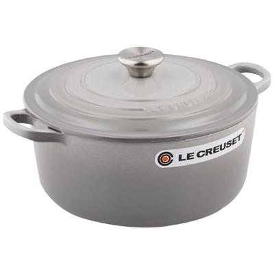Чугунная эмалированная кастрюля Le Creuset Cocotte Ronde, 24 см, туманно-серый, подходит для газовых, индукционных плит и духовки [Официальный японский продукт]