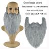 1pc DIY Fancy Dress Fake Beard Long Fluff Beards Cosplay Costume Props Santa Claus Beard Eyebrows Mustache Christmas Party Suppl