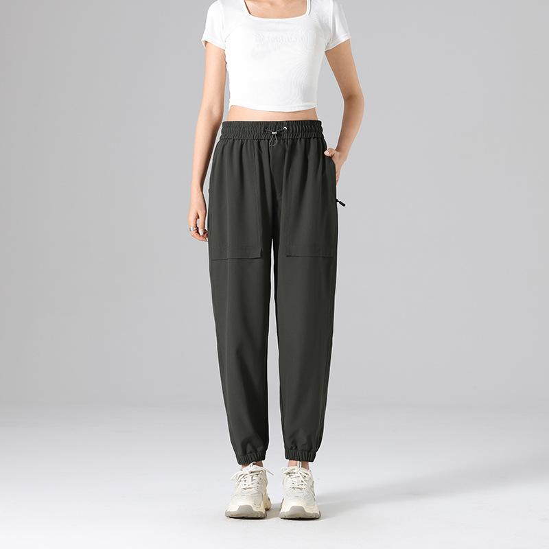 Новые летние быстросохнущие крутые брюки, повседневные свободные брюки для мужчин и женщин