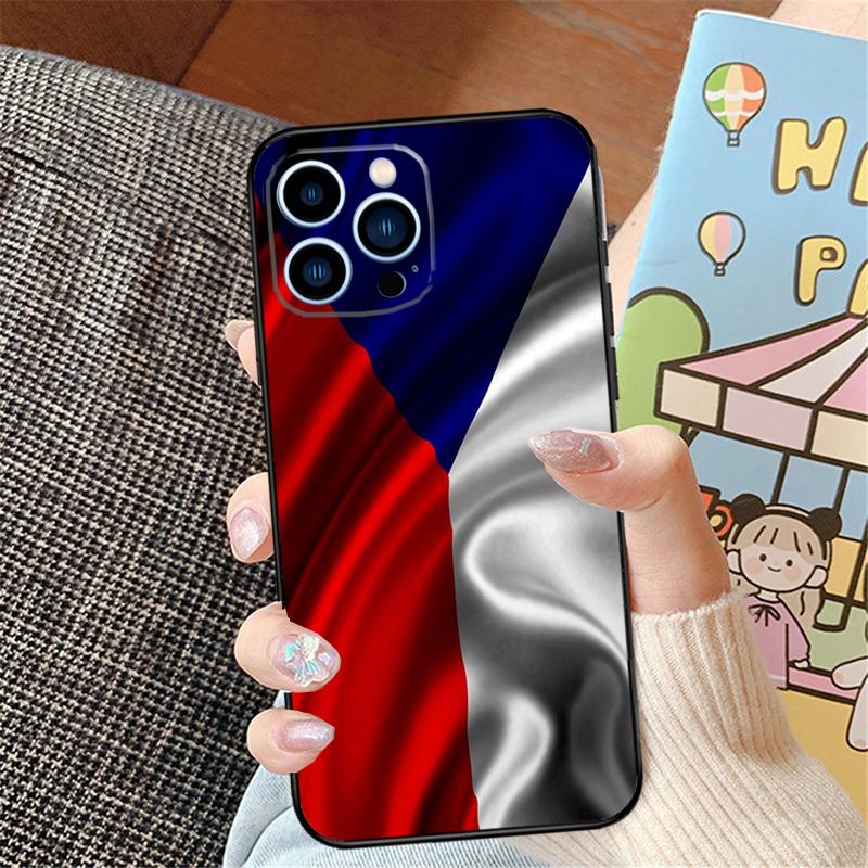 Czech Republic Czech Flag Phone Case For iPhone 15 14 16 Pro Max 11 12 13 Pro Max Mini XR 16e 16 15 Plus Bumper Cover