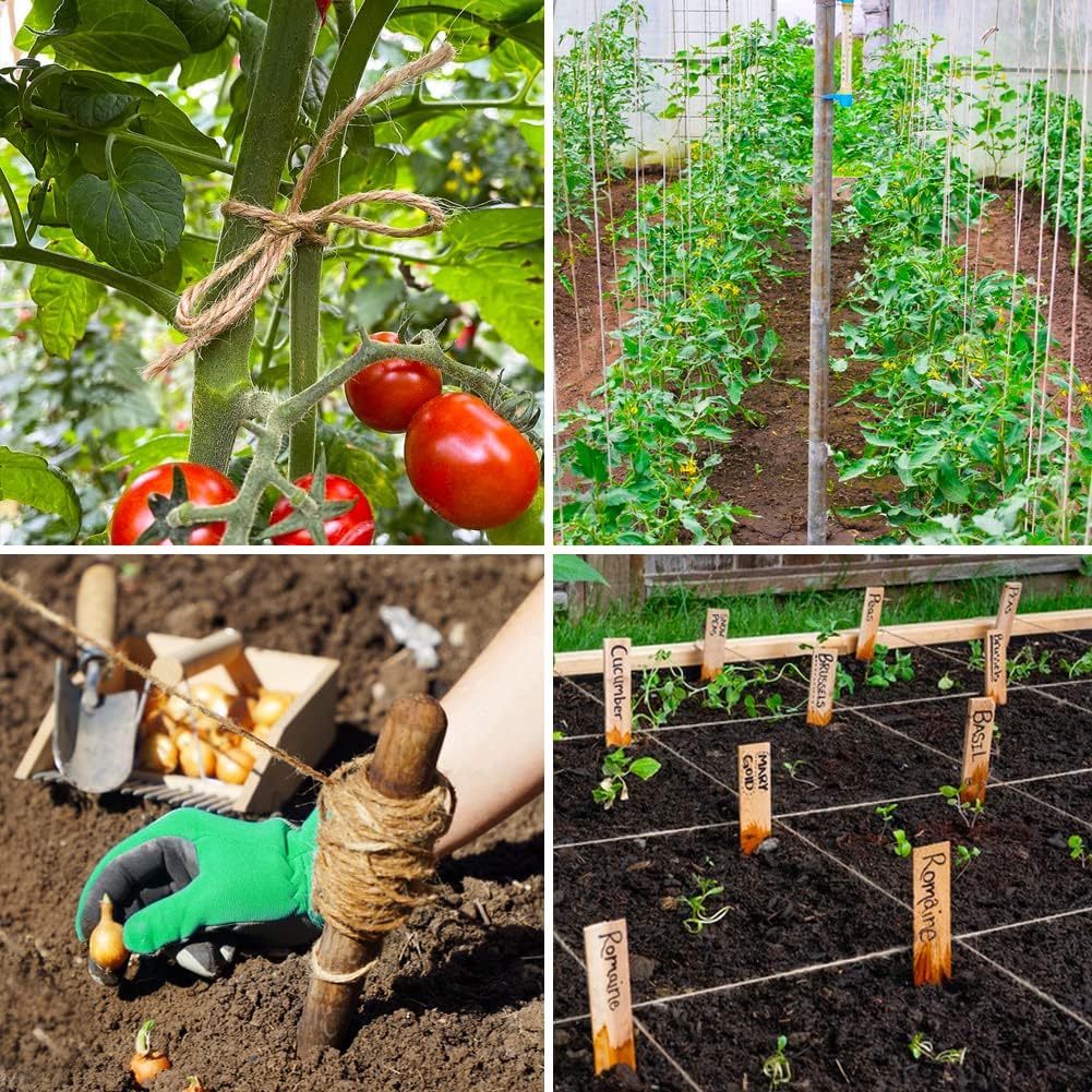 Натуральный джутовый шпагат Длинная коричневая веревка для рукоделия Упаковка подарков Садоводство Свадебный декор Винтажный шнур Шнур для шитья мешковины своими руками