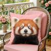 Cute Animal Portraits Cushion Cover Soft Plush Throw Pillow Cover DoubleSided Decorative Cushion Case Sofa Bedroom Home Decor