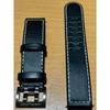 Used HAMILTON Genuine Leather Strap Black 20mm Excellent Condition