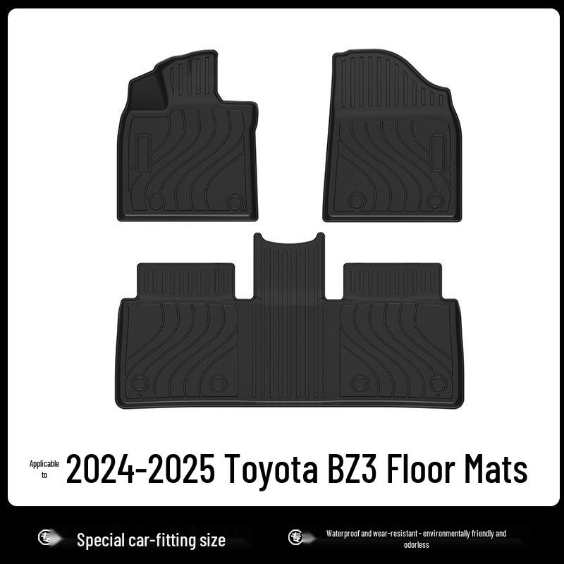 Коврик в багажник 2024 Toyota BZ3 TPE: Без запаха, Экологичный, Водонепроницаемый.