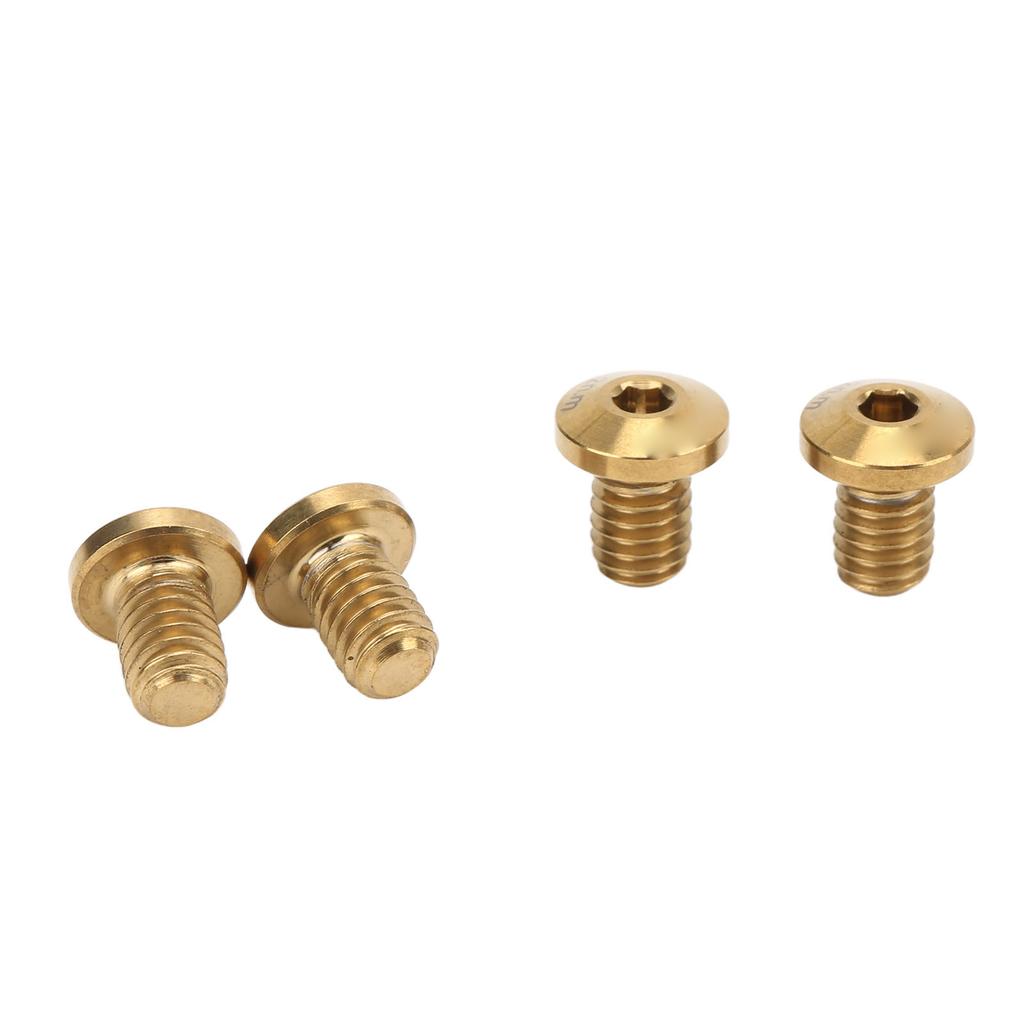 4 шт. Винты для тормозов шоссейного велосипеда Титановый сплав Прочные Ржавчиностойкие Полировка Шлифовка Точная резьба