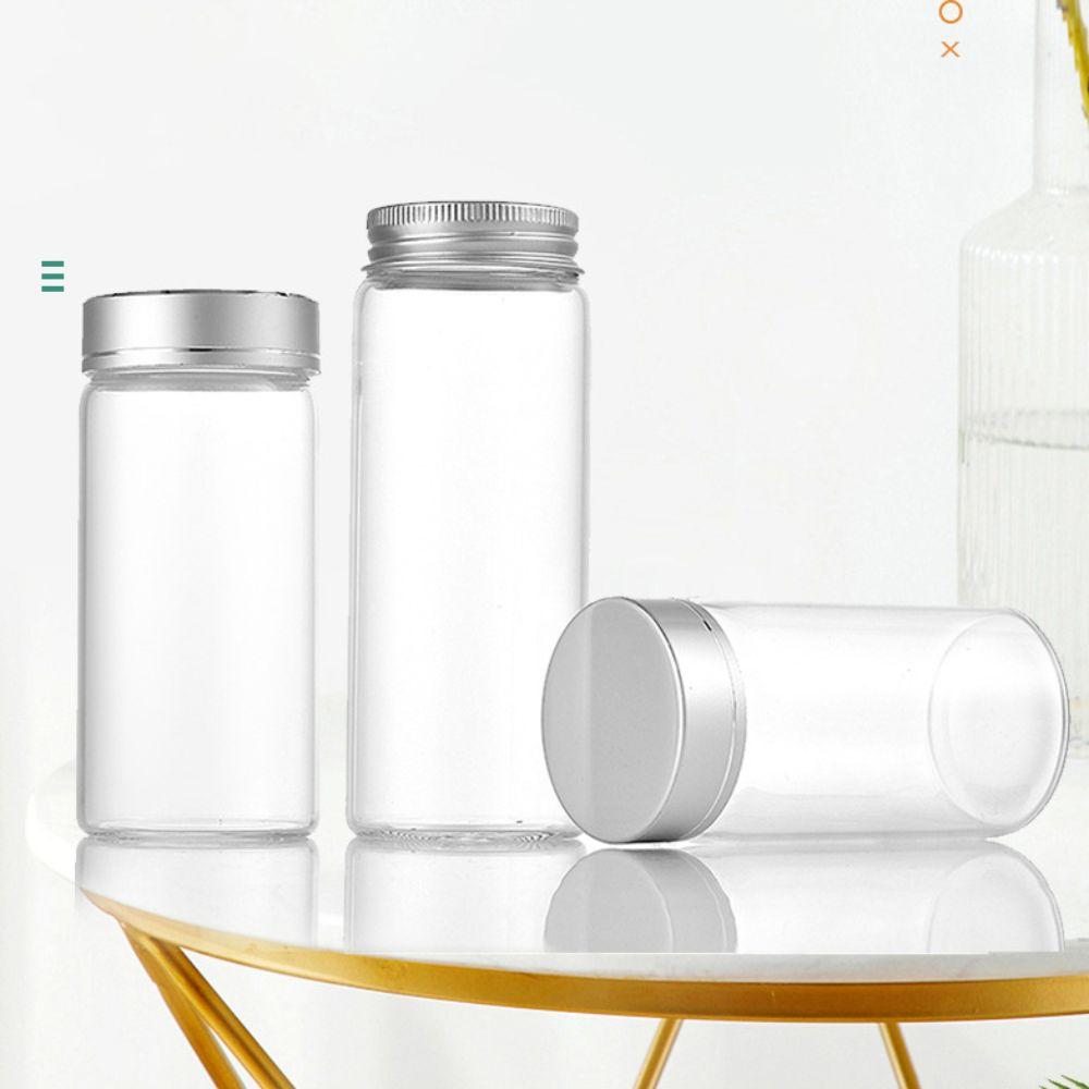 Мини-стеклянные герметичные банки Прозрачная стеклянная герметичная банка Прочная стеклянная бутылка для хранения