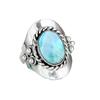 Huajie 925 Silver Bohemian Emerald Ring - European & American Style Jewelry