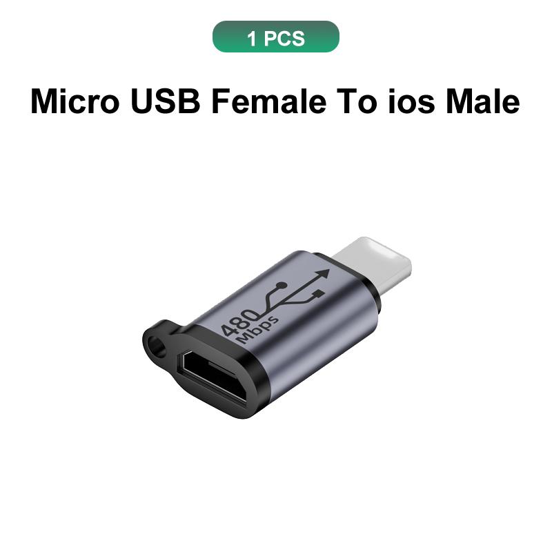 USB C Adapter Type C To Micro To Mini USB Female Converters For iPhone 14 13 Xiaomi Samsung For Lightning Male Charger Adapter