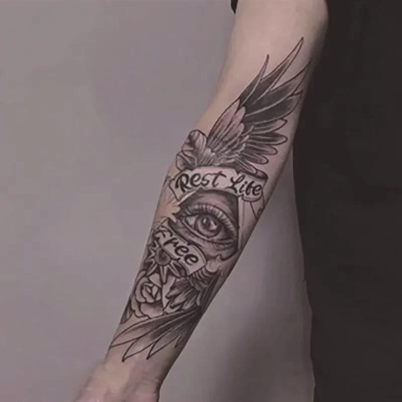 Juice Tattoo Sticker Herb Semi-permanent Waterproof Without Reflective Male Small Arm Personality Long Lasting Body Art Tattoos