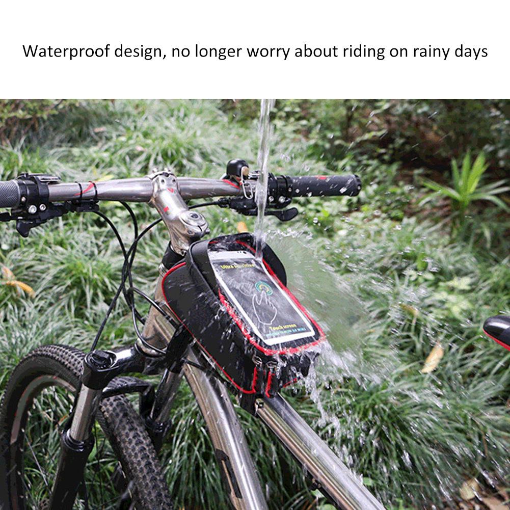 Сумка-дождевик Рама Передняя верхняя труба Светоотражающие велосипедные сумки Сумка Mo