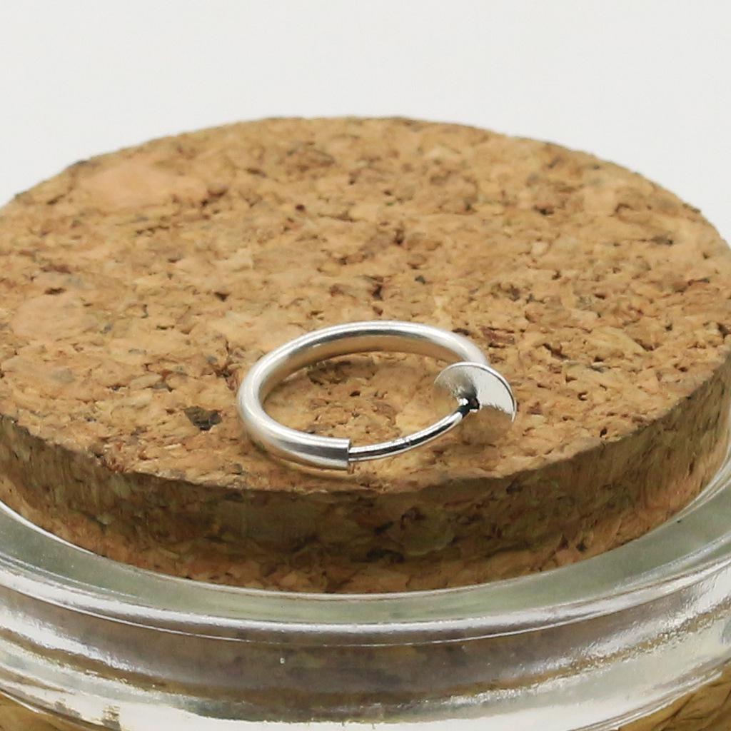 Simple Small Circle Earrings Fashion Single Ear Pierced Ear Clip Nose Ring Personalized Jewelry