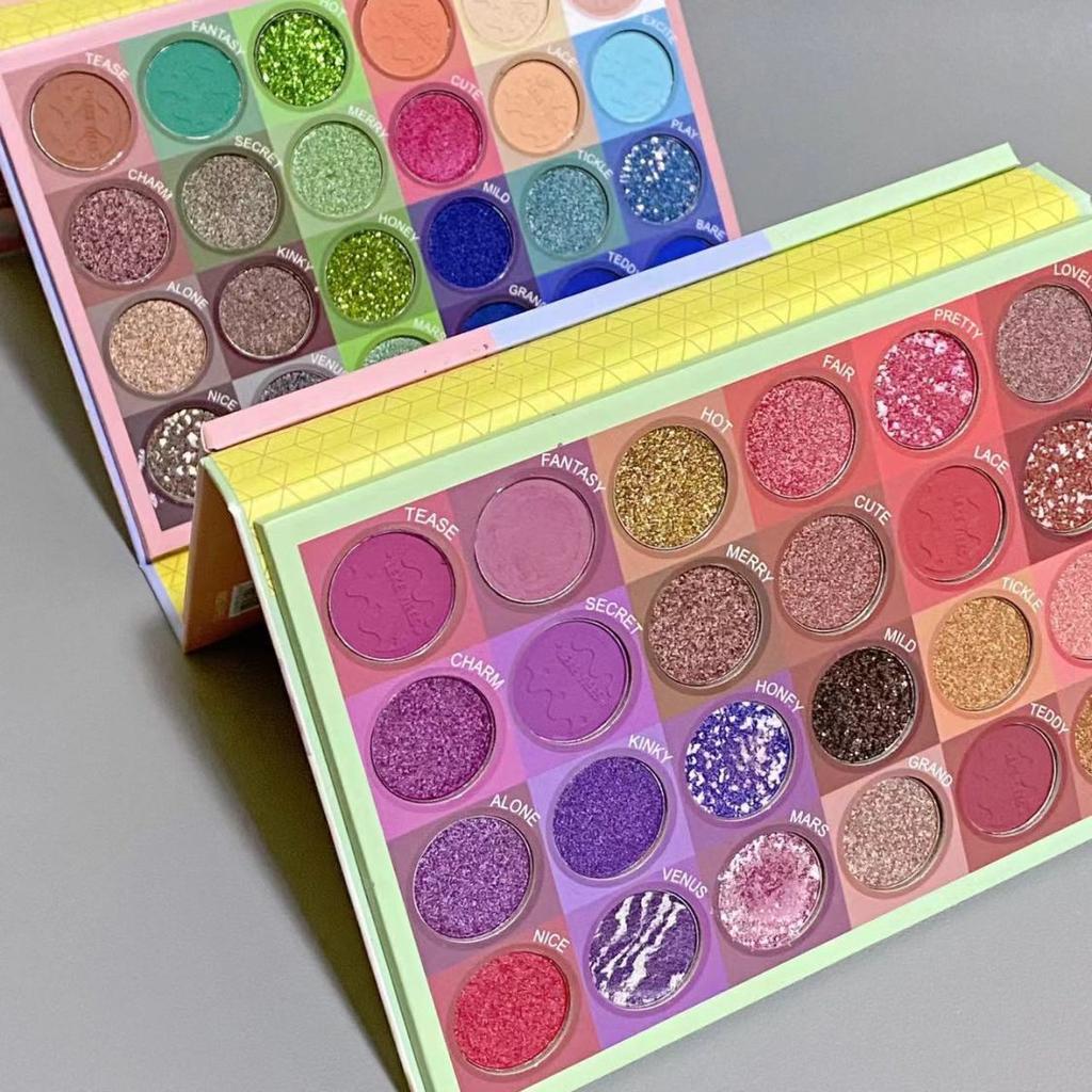 LEKE YIEES 78-цветные бумажные тени для век, ежедневный водостойкий макияжный диск для косплея