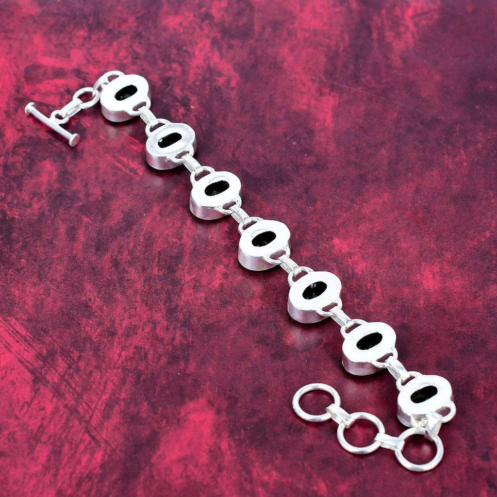 Браслет из стерлингового серебра 925 пробы с перидотом, браслет ручной работы с драгоценными камнями, подарки для жены, совершенно новый браслет