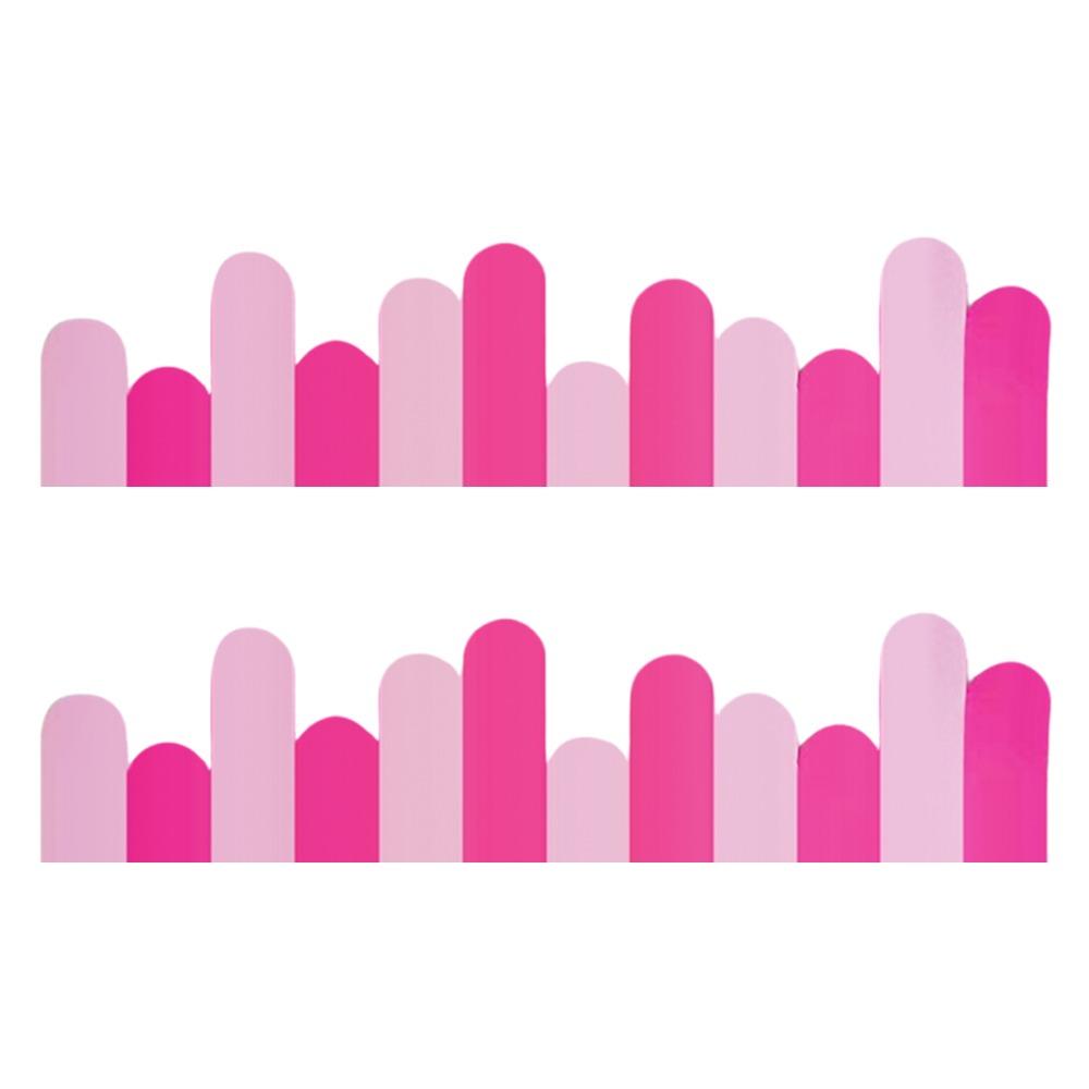 2pcs/set Long Fence Craft Classroom Wall Stickers Blackboard Posters Primary School Class