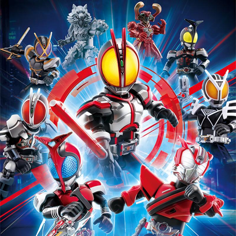 Нетоксичные 1/9 шт. Blokees Blind Box Серия 2 Ускоряя Мир Kamen Rider Masked Rider 555 Kaixa Delta Модель Собранные Игрушки