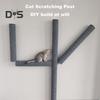 Cat Scratching Post Wall Mounted Self Adhesive Cat Scratching Stick Cat Climbing Frame Pet Scratcher Funiture Protector