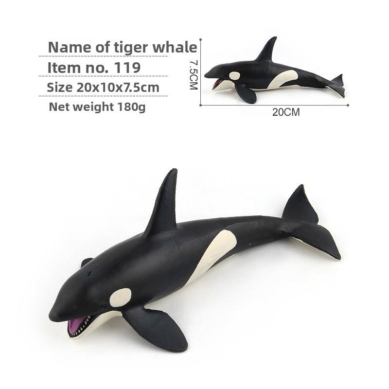 Blue Whale Marine Animal Pvc Model Collection For Kids Educational Display Toys