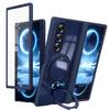 Soft Silicone Case Galaxy Z Fold8 Ultra With Magnetic Rotating Stand Shockproof Anti-Scratch Built-in Magnet Ring