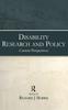 Книга Disability Research and Policy : Current Perspectives
