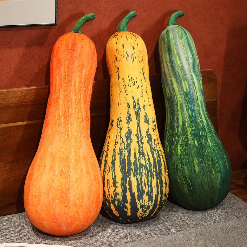 Cartoon Simulation Vegetable Pumpkin Throw Pillow Plush Toy Doll Big Pumpkin Doll Girl Company Soothing Doll