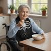 Waterproof Elderly Bibs Foldable Snap Closure Adult Apron Oil-Resistant Washable Senior Citizens Bibs Household Use