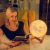 3D Moon Light Lamp 7 Multi Colors Changing Touch Sensor for Adult and Kids with Wooden Stand Moon Night Lamp for Decor