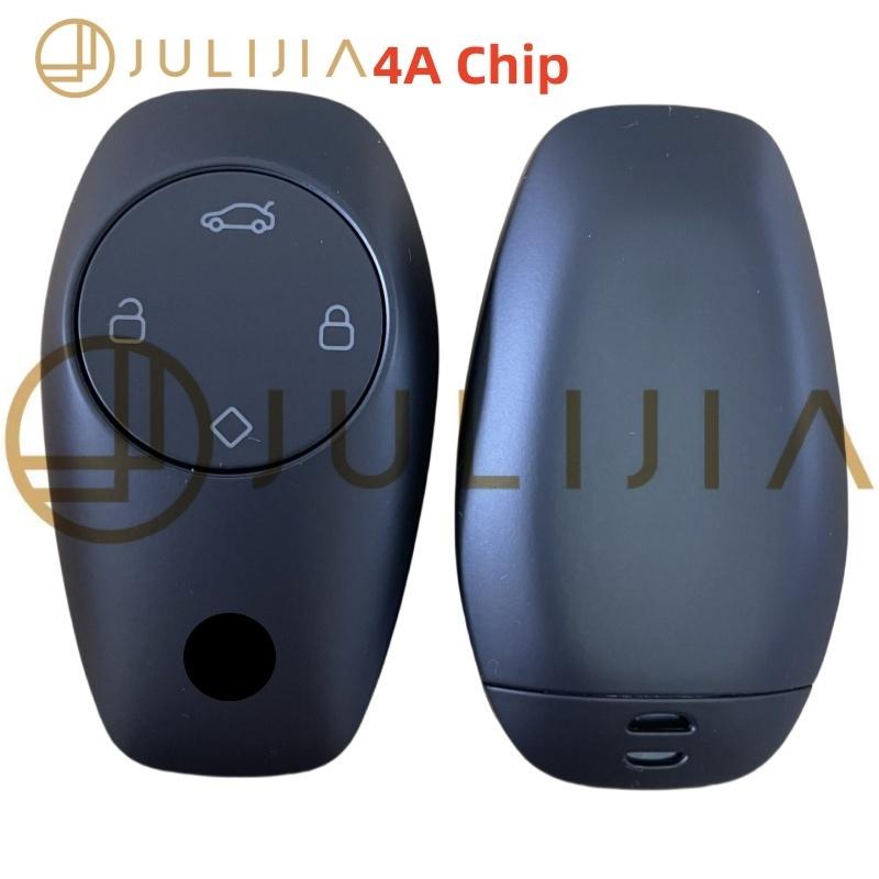 JULIJIA Оригинальный для Leapmotor S01 T03 C11 C01 Автомобильный Умный Дистанционный Ключ Чип ID4a 433 МГц Автомобильный Дистанционный Ключ Бесключевой Умный Ключ