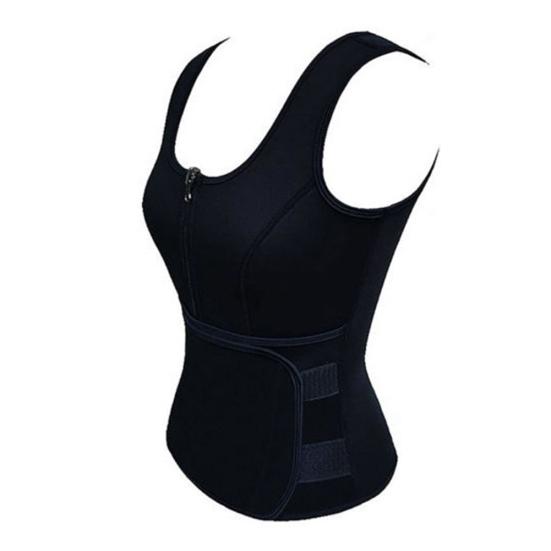 Женский жилет для тренировки талии, формирователь тела для похудения, регулируемый пояс на молнии, корсет