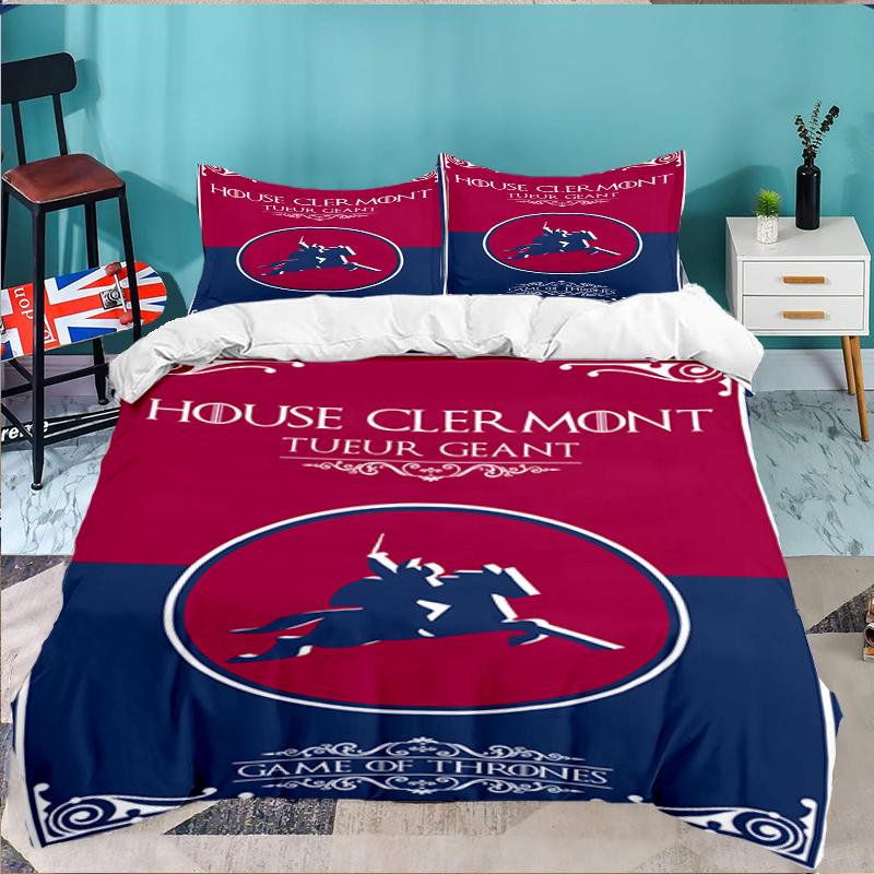 3PCS Clermont 63 Design Bedding set,Ideal for1pc Duvet Cover And 2pcs Pillowcases Perfect for Christmas gift,Ideal for Bedroom, Dormitory