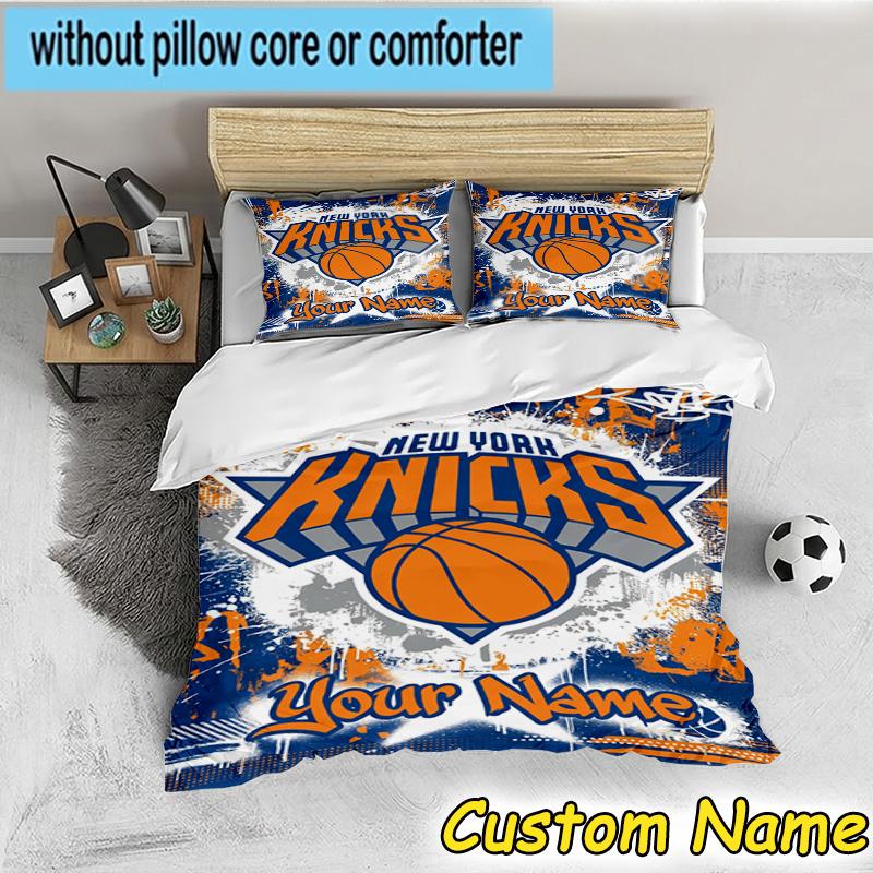 3pcs Custom Name New York Football Bedding Set Includes 1 Duvet Cover & 2 Pillowcases for All Seasons Dormitory Home Decor Christmas gifts