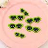 Bag of 100 Round Summer Heart Sunglass Flat Back Resin Cabochons DIY Craft for Souvenirs Artificial Style