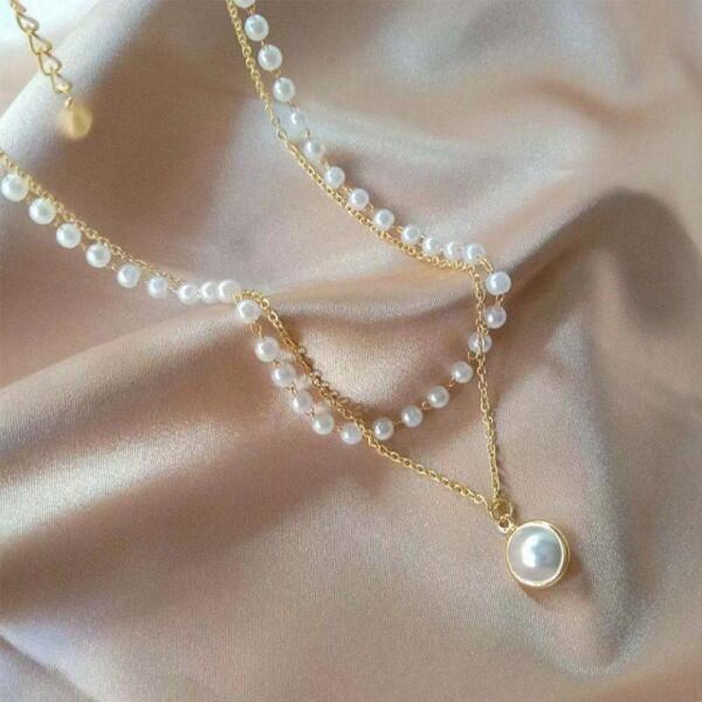 Poom/Irum Twin Special Pearl Layered Necklace