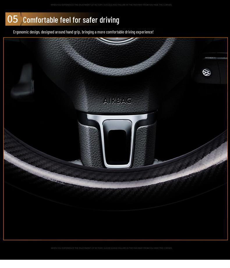 Jeep Compass, Wrangler, Cherokee, Renegade, Grand Commander & Grand Cherokee Steering Wheel Cover