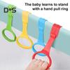 4 шт. детские кольца для подтягивания для упражнений на ходьбу, простая установка, детские кольца для вставания в тренажерный зал, симпатичные детские подвесные кольца для детской кроватки для координации младенцев