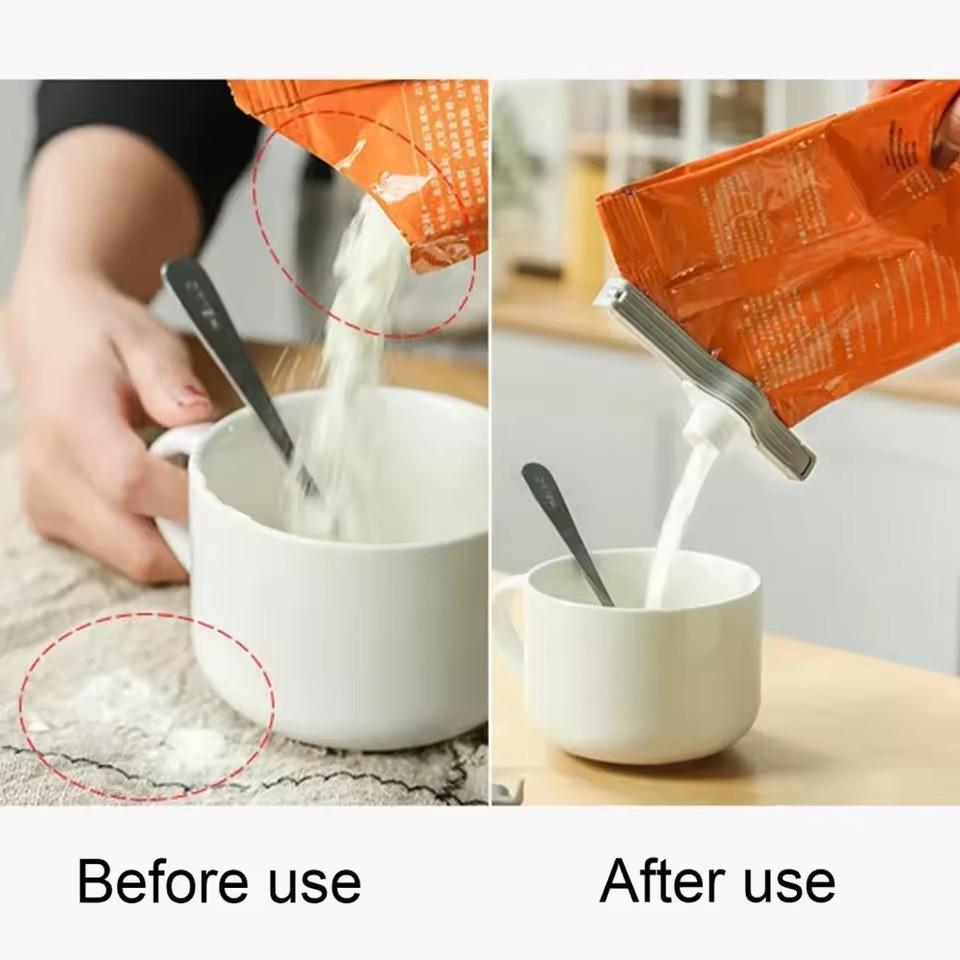 Уплотняющий зажим с винтовой крышкой, пакет для приправ, мешок для сухого молока, мешок для соли, уплотнительный зажим, зажим для консервирования закусок, гаджет, кухонные аксессуары