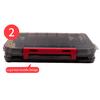 MY# Fishing Lure Box Double Side Artificial Bait Case Organizer Lure Fishing Tac