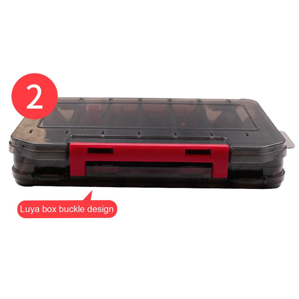 MY# Fishing Lure Box Double Side Artificial Bait Case Organizer Lure Fishing Tac
