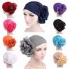 Хорошая регулируемая большая цветочная шляпа мусульманский платок женский свободный размер аксессуары для волос эластичная шляпа для девочек удобная мягкая резинка для волос 1 шт.