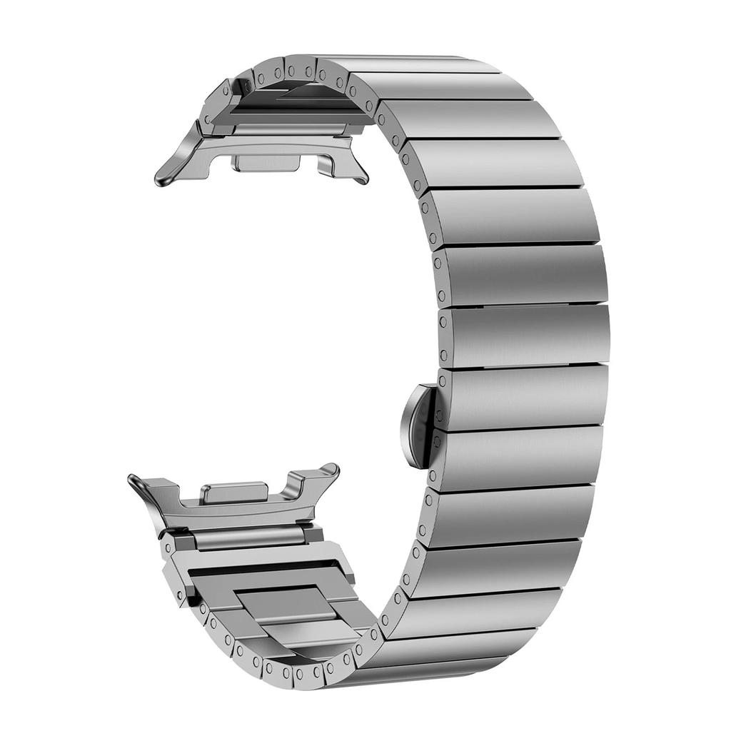 Premium No-Gap Stainless Steel Bamboo-Link Watch Band for Samsung Galaxy Watch 8 (40/44mm) & Watch 8 Classic (46mm)